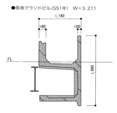 バルコニー・壁一体化型ＰＣａパネル図面
